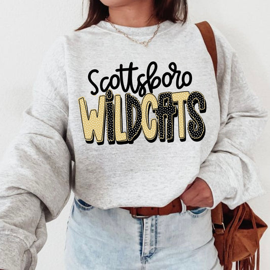 Scottsboro Wildcats Polka Dot