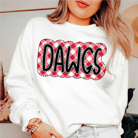 Faux Embroidery Dawgs