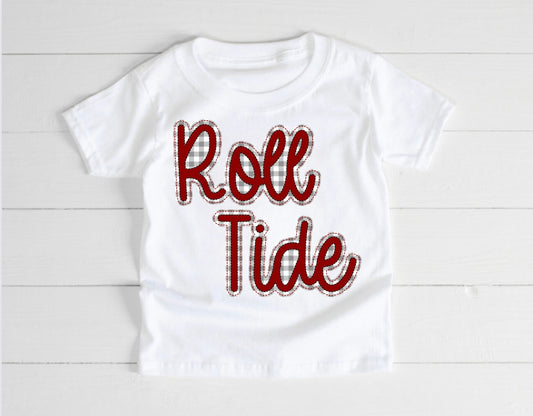 Roll Tide (faux embroidery)