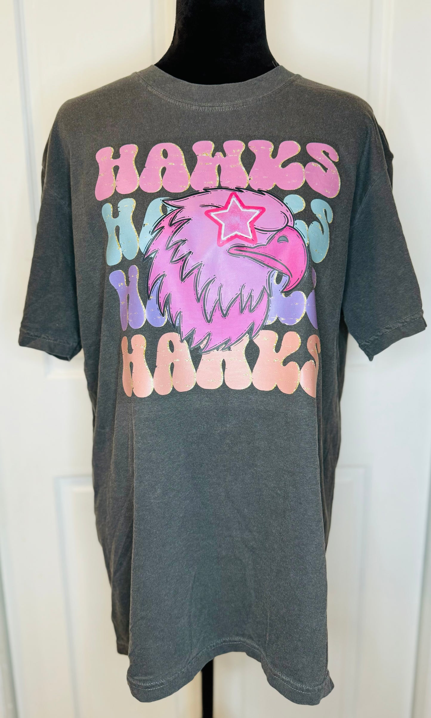 Preppy Mascot - Hawks tee