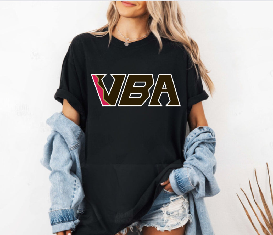 VBA Black logo tee