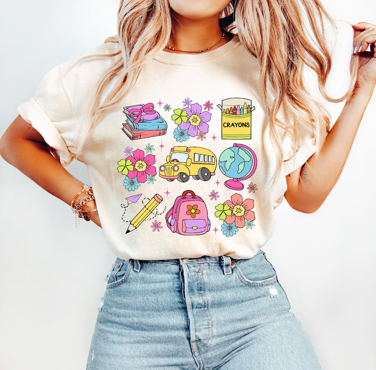 Girly Back to School tee