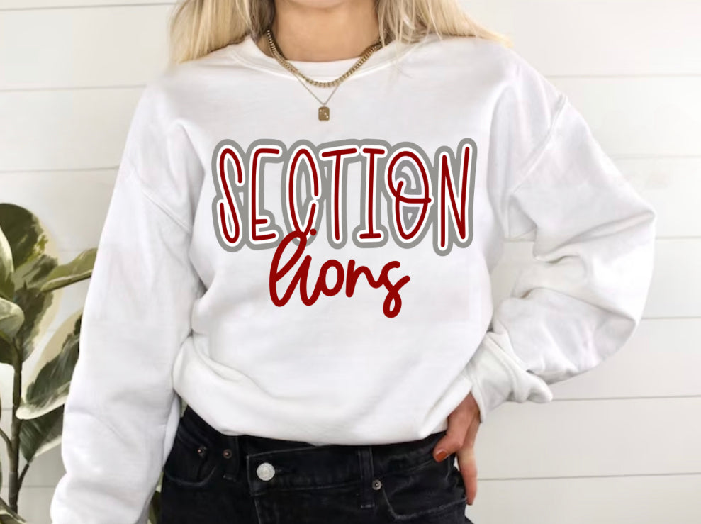 Section Lions Outline