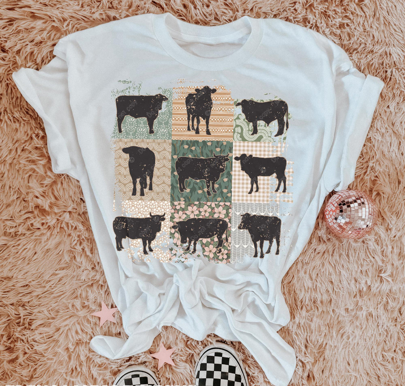 Boho Cow Patchwork