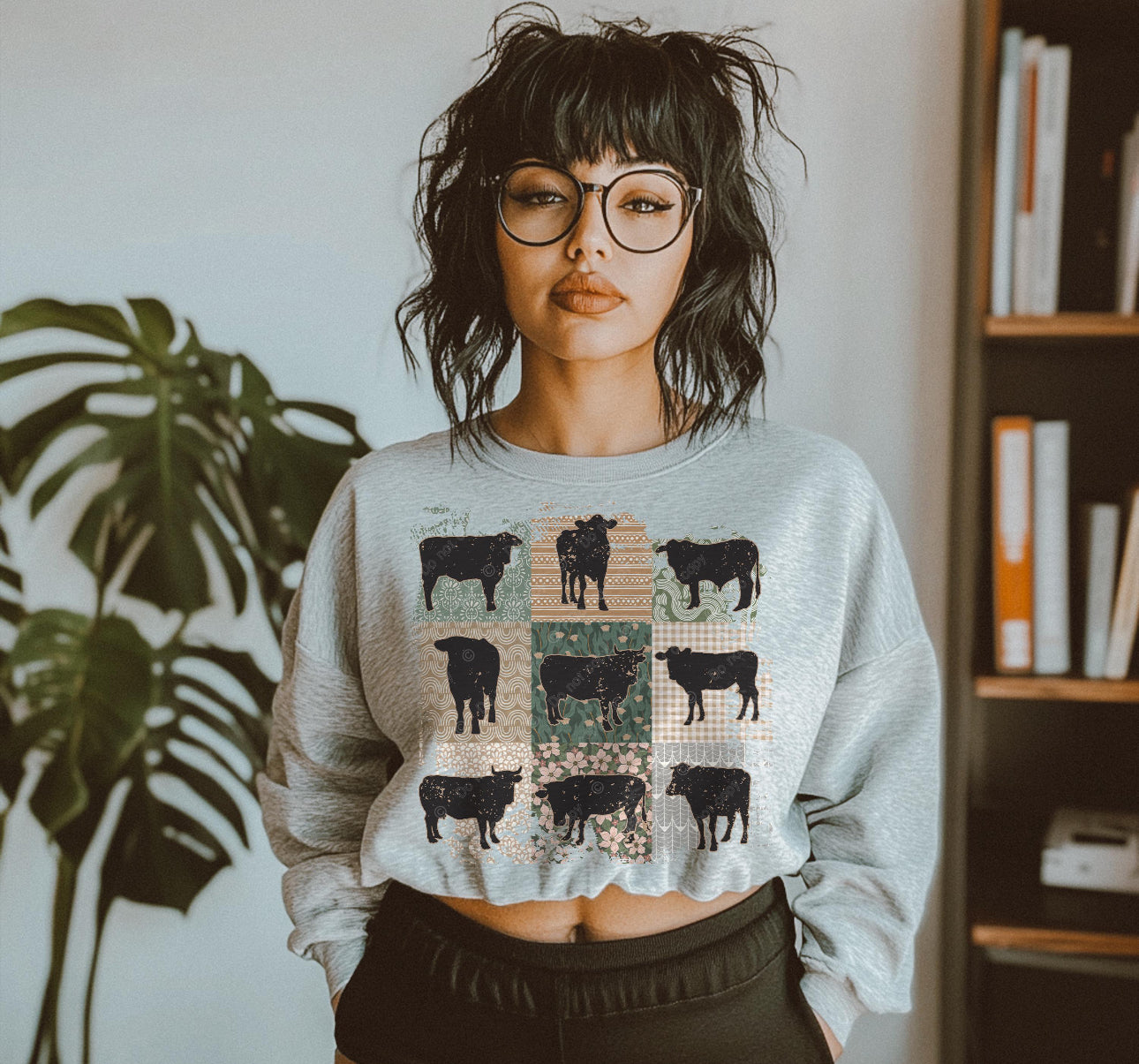 Boho Cow Patchwork