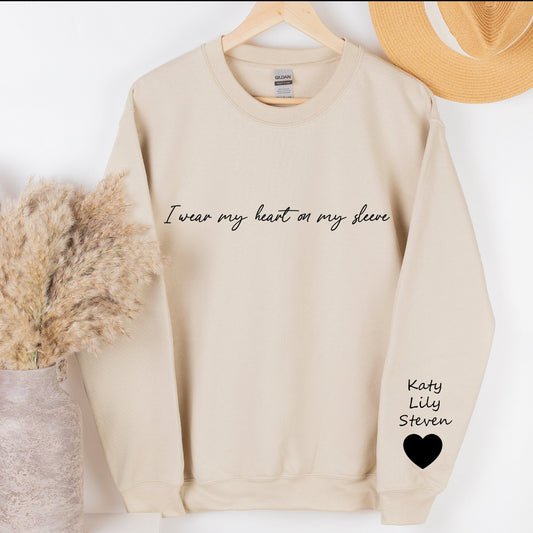 I wear my heart on my sleeve - custom names